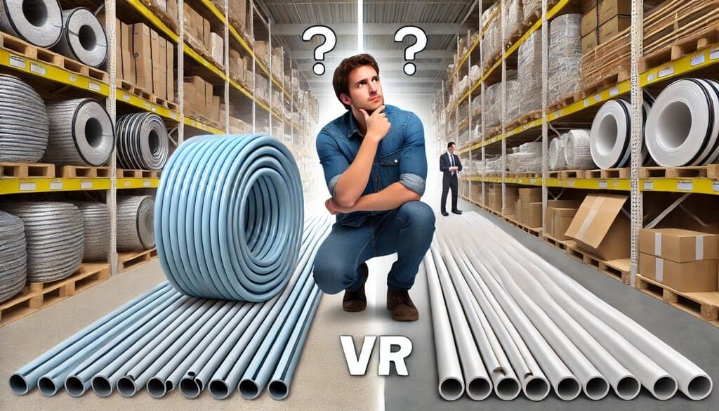 Nên mua ống nước cuộn hay từng đoạn rời?