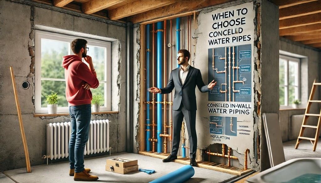 Khi nào nên chọn ống dẫn nước âm tường?