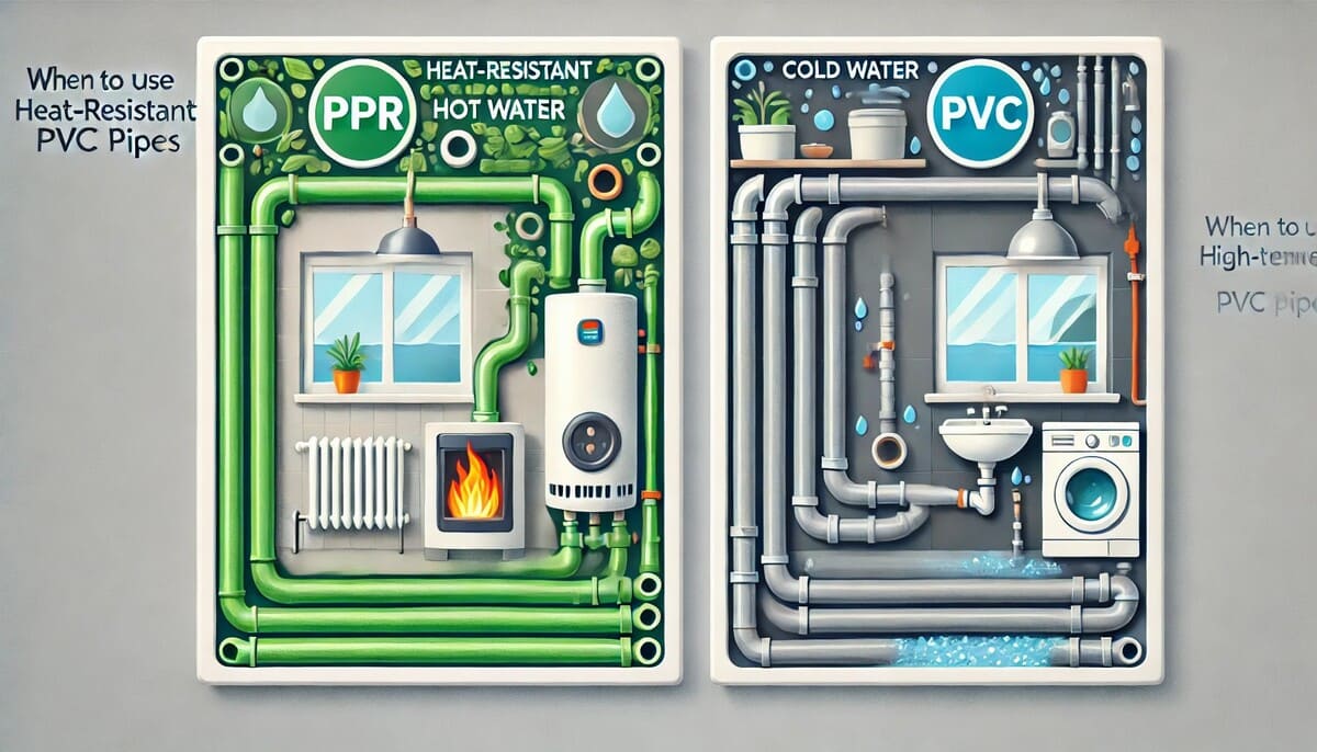 Khi nào nên dùng ống PPR chịu nhiệt thay vì ống PVC?